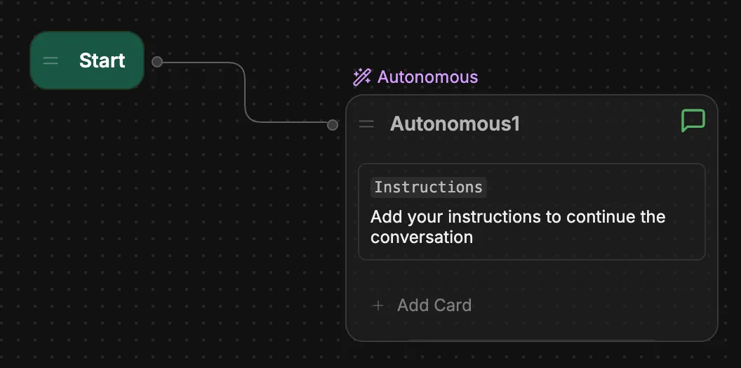 Workflow with start connection to main Workflow